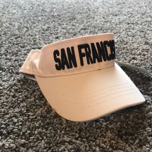 white san fran visor